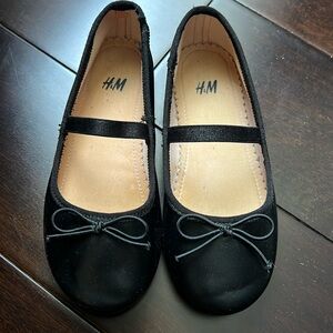 H&M ballet flats black toddler girls size 10.5